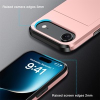 Étuis de téléphone d'affaires pour iPhone 17 Pro Max 17 Air 17 Pro étui Slide Armor portefeuille fentes pour cartes support couverture pour iPhone 17 étuis