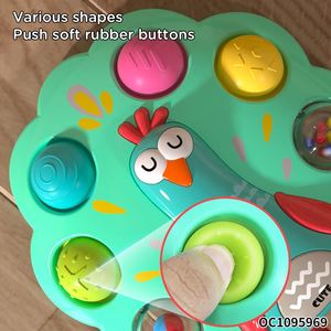 Cubo de Actividades para Bebés, Juguete Educativo Temprano con Botones, Sonidos de Mamá y Bebé, Juguetes Suaves para Entrenamiento de Dedos - Product Image 3