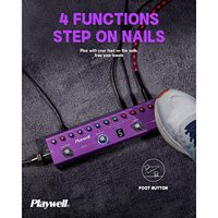Pédale de guitare électrique numérique Playwell TANK-G en ABS avec 36 préréglages modifiables Chorus Delay Reverb MOD IR Effects