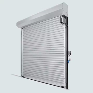 Portes enroulables industrielles avec panneau de vision, grille en aluminium isolée, écran rétractable, <span class=keywords><strong>porte</strong></span> de <span class=keywords><strong>garage</strong></span> - Product Image 2