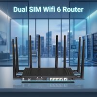 Routeurs Mesh 5G OpenWrt avec VPN double bande, pare-feu, emplacement SIM 5G 4G LTE pour partage d'accès Internet professionnel, certifiés CE FCC