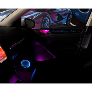 Vente en gros de lumières d'ambiance LED Symphony pour Volkswagen Golf 6 2008-2013, bande lumineuse acrylique pour l'atmosphère intérieure, fabricant - Product Image 2