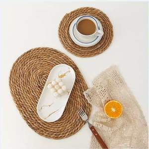 Woven Place Mats Rattan Plate Chargers <b>Seagrass</b> <b>Placemat</b> Woven <b>Placemats</b> Round Rattan Charger Plates Rattan <b>Placemats</b> Round - Product Image 5