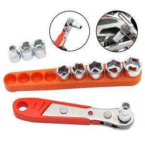 Clé à douille à tête carrée à cliquet bi-directionnelle Mini tournevis inverse avant à 36 dents outil d'entretien tourneur à Angle droit - Product Image 2