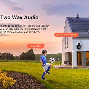 Camera không dây cổng Zoom camera an ninh 360 độ IP66 không thấm nước IP mạng wifi ai PTZ camera wifi không dây - Product Image 5