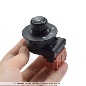 Nuevo Interruptor de Botón para Regulación de Espejo Retrovisor Lateral Mando de Ajuste 185526 Compatible con <span class=keywords><strong>Citroen</strong></span> C2 <span class=keywords><strong>C4</strong></span> Xsara <span class=keywords><strong>Picasso</strong></span> Partner Berlingo 6554.KS - Product Image 1