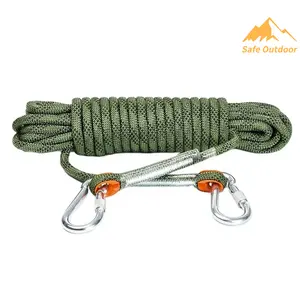 Üreticinin güvenlik Rappelling kaçış ipi 10m 20m 30m 40m 50m dinamik tırmanma ipi