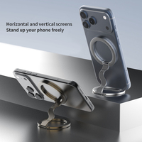 Support magnétique pour téléphone avec bras flexible réglable en hauteur pour bureau, aimant puissant, design étanche