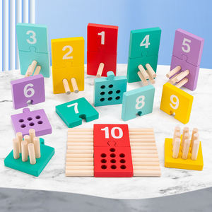 Montessori số đếm PEG Board toán học bằng gỗ manipulatives đếm Đồ chơi giáo dục đồ chơi cho trẻ em - Product Image 1