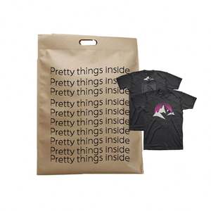 Custom LOGO Biodegradable Kraft Mailing <b>Bag</b> with Handle for Clothing <b>Paper</b> Mailing <b>Bags</b> Brown <b>Small</b> Medium Big Shipping <b>Bags</b> - Product Image 6