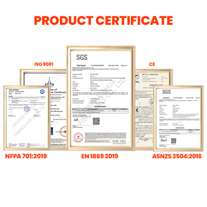 HuaRui 100% Fibra de vidrio CE EN 1869 Certificado Resistente al calor <span class=keywords><strong>Manta</strong></span> de emergencia ignífuga 4x4ft Blanco Uso doméstico - Product Image 6