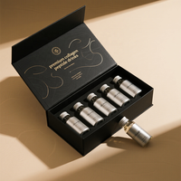 Boîte-cadeau de luxe personnalisée haut de gamme pour collagène et peptides, avec finition bronzante, boîtes rigides pour usage médical