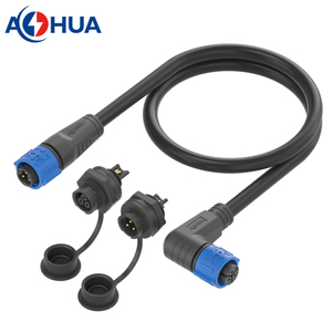 Connecteur de câble d'alimentation personnalisé, étanche IP68, connecteur de fil électrique 2 broches - Product Image 3