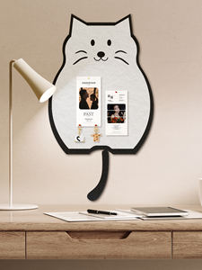 Arte personalizzata della parete del gatto di feltro per la decorazione della casa unica fatto a mano Eco-Craft rimovibile decorazione della parete per camera da letto, scuola materna, ufficio - Product Image 3