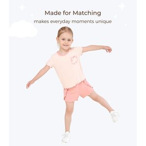 Conjunto de 2 piezas para bebé niña al por mayor: camiseta y pantalón corto de verano, ligero, de fibra de bambú, transpirable, para dormir - Product Image 3