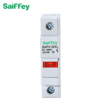 SaiFFey 32A Porte-fusible indicateur PV SFPV-32X 1P DC1000V 10*38mm en plastique