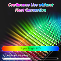 Grand écran LED programmable « Devil Eyes » flexible pour voiture et camion – Accessoires DIY dynamiques pour écran souple