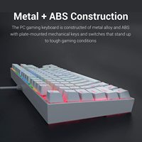 Metoo-clavier mécanique de jeu K552, 60% pouces, Compact à 87 touches, Kumara, interrupteurs Cherry MX, bleu, équivalent pour PC Windows
