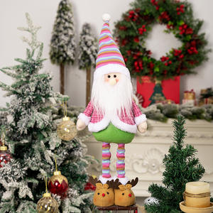 Muñeco de Papá Noel de peluche sueco, gnomos de <span class=keywords><strong>Navidad</strong></span> coloridos personalizados al por mayor, adornos navideños - Product Image 4