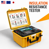 Testeur de résistance d'isolement portable 10 kV 5 mA avec écran LCD couleur, mégohmmètre pour le test des transformateurs, des moteurs et des câbles