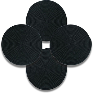 เสื่อผ้าฝ้ายถักนิตติ้งกันน้ำที่รองจานสำหรับตกแต่งโต๊ะแต่งงานวันเดอร์แลนด์ทำด้วยมือ100% หรูหรา - Product Image 3