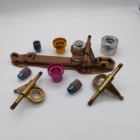 Essieu pour patins à roulettes, châssis en plaque d'aluminium, de 4mm, 7mm ou 8mm, pour camions