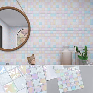 Khảm đá cẩm thạch màu xanh hiện đại cho bể bơi gạch thủy tinh gốm cho nhà bếp và tường tùy chỉnh thiết kế đồ họa - Product Image 5