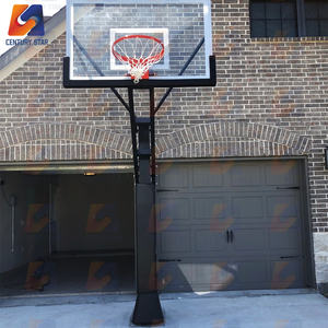 Cerceau de <span class=keywords><strong>basket</strong></span>-ball extérieur à hauteur réglable avec panneau en verre trempé et <span class=keywords><strong>filet</strong></span> pour l'école et le jeu des enfants - Product Image 4