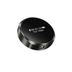 K6 Digital <b>Voice</b> <b>Recorder</b> Mini Round Audio Player 512 Kbps USB Rechargeable Device for Students Meetings - Product Image 3