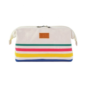 Trousse de Maquillage Zippée Tendance Écologique pour Hommes et Femmes, Idéale Voyage et Extérieur, Vente en Gros, Dernière Collection pour Sacs Personnalisés en Toile - Product Image 2