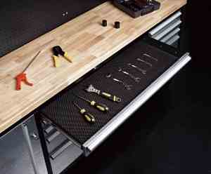 خزانة مرآب معدنية متينة قائمة بذاتها لورشة عمل السيارة بعجلات - Product Image 2