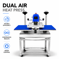 Xinhong Pneumatique 40*50 cm Double Station Sublimation Transfert De Chaleur Presse À Chaud Machine Pour T-Shirt