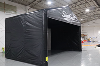 Tente de golf gonflable publicitaire pour simulateur de golf avec écran d'impact pour entraînement extérieur