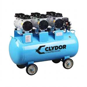 Compresseur d'air silencieux sans huile Clyde 4,5 kW 6 CV, réservoir de 190 L, 0,8 MPa, 780 L/min, utilisation industrielle en atelier - Product Image 3