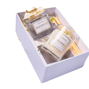 Trắng fireless mây hương liệu nến Hộp Quà Tặng thiết lập cho nhà khách sạn sử dụng - Product Image 2