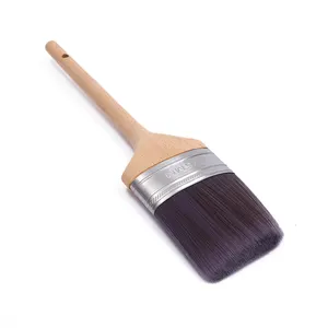 Oval Cutter Wood Handle Polyester Paint Brushes