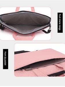 Durable Waterproof Polyester Shoulder <b>Laptop</b> Bag Business Briefcase Lightweight Handbag Men Women Fashion Convenient <b>Laptop</b> Bag - Product Image 6