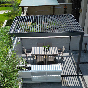 Fabrication de pergolas électriques commerciales imperméables pour terrasse et patio, pergola en aluminium bioclimatique <span class=keywords><strong>4x3</strong></span> - Product Image 5