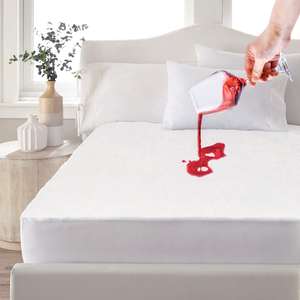 Cubre Colchón Transpirable Antibacteriano Impermeable, Protector de Colchón Impermeable para Hogar, Hotel, Hospital - Product Image 1