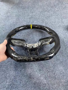 Volante Deportivo de Cuero y Fibra de Carbono con Luces LED e Indicador de RPM para <span class=keywords><strong>Mazda</strong></span> <span class=keywords><strong>Speed</strong></span> 3, <span class=keywords><strong>Speed</strong></span> 6, MX5, <span class=keywords><strong>MX</strong></span>-<span class=keywords><strong>5</strong></span> Miata - Product Image 4