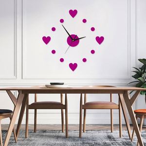 DIY Wall Sticker <b>Clock</b> Creative Heart Dot DIY Acrylic Mute <b>Digital</b> <b>Clock</b> Quartz Watches for Home Office Decoration Gifts - Product Image 5