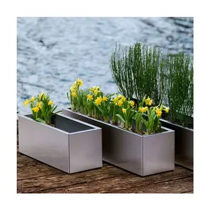 Plantador de vasos de flores/plantadores de metal de altura ao ar livre/jardim vertical plantador vertical / metal plant stand