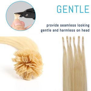 Kit d'outils pour extensions de cheveux en kératine naturelle pour extensions pré-collées - Pinces pour pointes K/I/U/V + 20g de <span class=keywords><strong>perles</strong></span> de colle en kératine italienne - Product Image 5