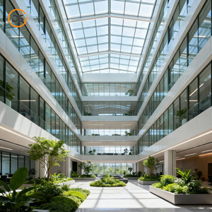 Hızlı Yapım Prefabrik Çelik Yapı Ofis Binası Çok Katlı Ticari Prefabrik Çelik Çerçeveli Ofis Kompleksi - Product Image 4