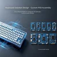 Fábrica de ensamblaje y personalización de PCB de teclados, ensamblaje de PCB de teclado de precisión para juegos y teclados mecánicos