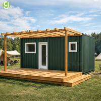 Maison préfabriquée en conteneur à structure en acier extensible et mobile Goeasy, personnalisable, pour villa et hôtel, cuisine extérieure, salon