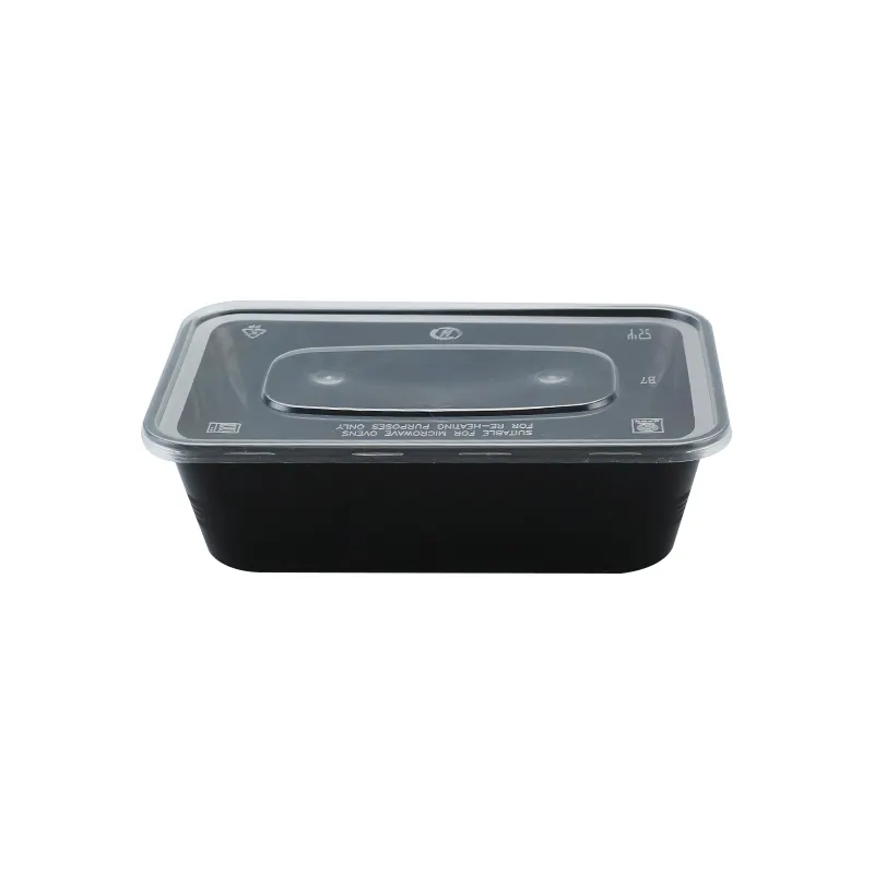 Factory Supplier Food Take Out Packaging Disposable Plastic Lunch Boxes Prepared Food Container