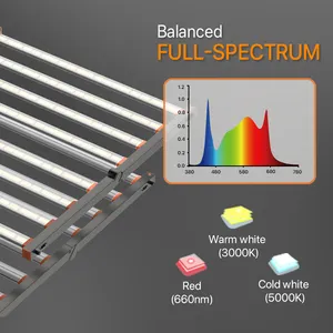 2024 New Wholesale 400W 660W 800W 1000W 4x4ft 5x5ft Full Spectrum LED Grow Light Bar