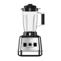 Mixeur Commercial Multifonctionnel Haute Puissance à Commande par Bouton, Capacité 3.0L, 2 Vitesses, Faible Bruit, pour Smoothies et Milkshakes