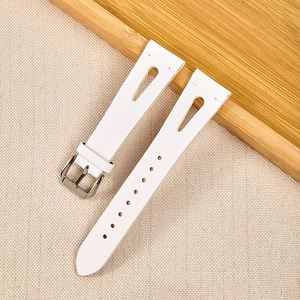 Correa de <span class=keywords><strong>reloj</strong></span> de cuero genuino con diseño hueco en forma de V, correa delgada y cónica, pulsera elegante y lujosa para <span class=keywords><strong>mujer</strong></span>, compatible - Product Image 3